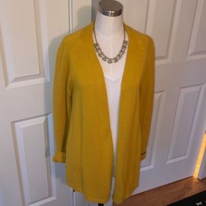 LOFT Open Cardigan Mid Thigh Swing Sweater